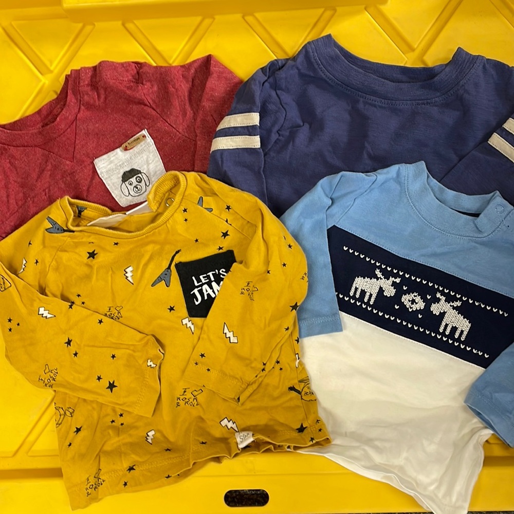 Bundle boys long sleeve tops 3-6 months Zara
